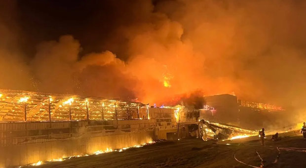 Massive Fire Destroys Commercial Egg Farm Adding to List of 'Mysterious Fires' Ripping through Food Industry