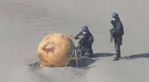 Mysterious 1.5-meter Sphere Washes Up on Japan Shore, Authorities Baffled