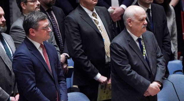 Russian Ambassador Interrupts Minute's Silence for Ukraine with Unexpected Statement - WATCH