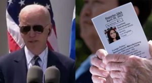Biden Caught with 'Cheat Sheet' Showing Reporter-s Question Handlers Instructions