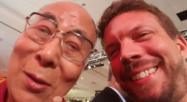 Photo Surfaces of Dalai Lama with Democrat Mayor Charged with Child Pornography Possession