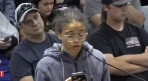 Fed Up Female Student Delivers EPIC Speech Obliterating Trans Ideology Crowd Erupts