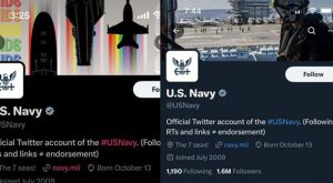 Official Navy Twitter Account Quietly Removes LGBTQ Graphic after Backlash