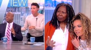 The View Descends into Chaos during Tim Scott Interview Whoopi Asks Crew to Step in