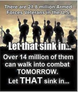 over 21.8 million vets in USA 14 million can enter combat tomorrow.jpg