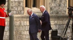 Biden Shuffles and Can Barely Walk as He Meets King Charles III