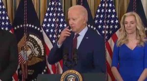 Biden Rubs His Lips as He Talks about Not Being Able to Resist Children