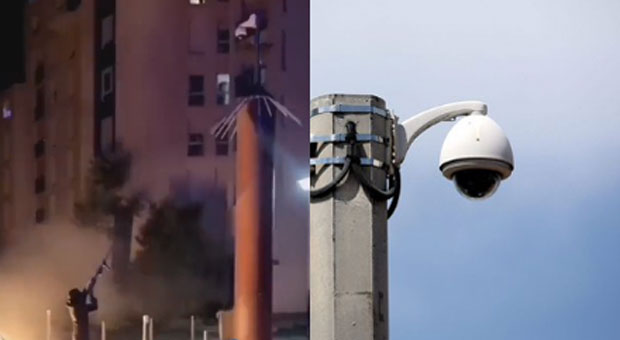Rioters in France Begin Shooting Down Government Surveillance Cameras
