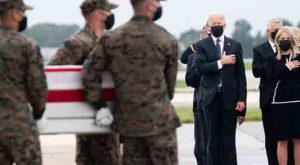 Biden Told Mother of Marine Killed in Afghanistan His Son Beau Came Home in a Flag-Draped Coffin