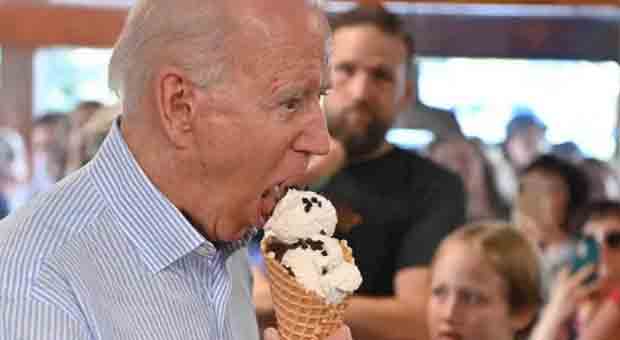 Joe Biden Tells Young Children I Know Great Ice Cream Places, Talk to Me Afterward