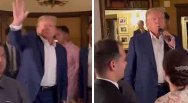Trump Returns to Bedminster after Arraignment as Guests Chant USA USA