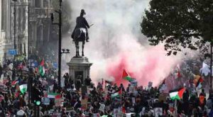 Antifa Join 100k Palestinian Protesters as Islamist Flags Fly in London
