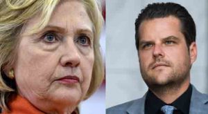 Hillary Clinton There Needs to Be a Backlash against Extremists Like Matt Gaetz