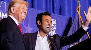 Vivek Ramaswamy Delivers Impassioned Speech with Trump by His Side