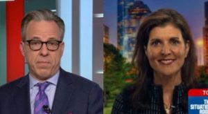 CNN’s Jake Tapper Tells Haley Trump Participated in an ‘Erection’