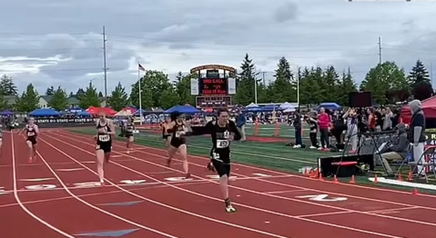 Female Runners Stand in Silent Protest as Trans Runner Wins Girls 400M Race